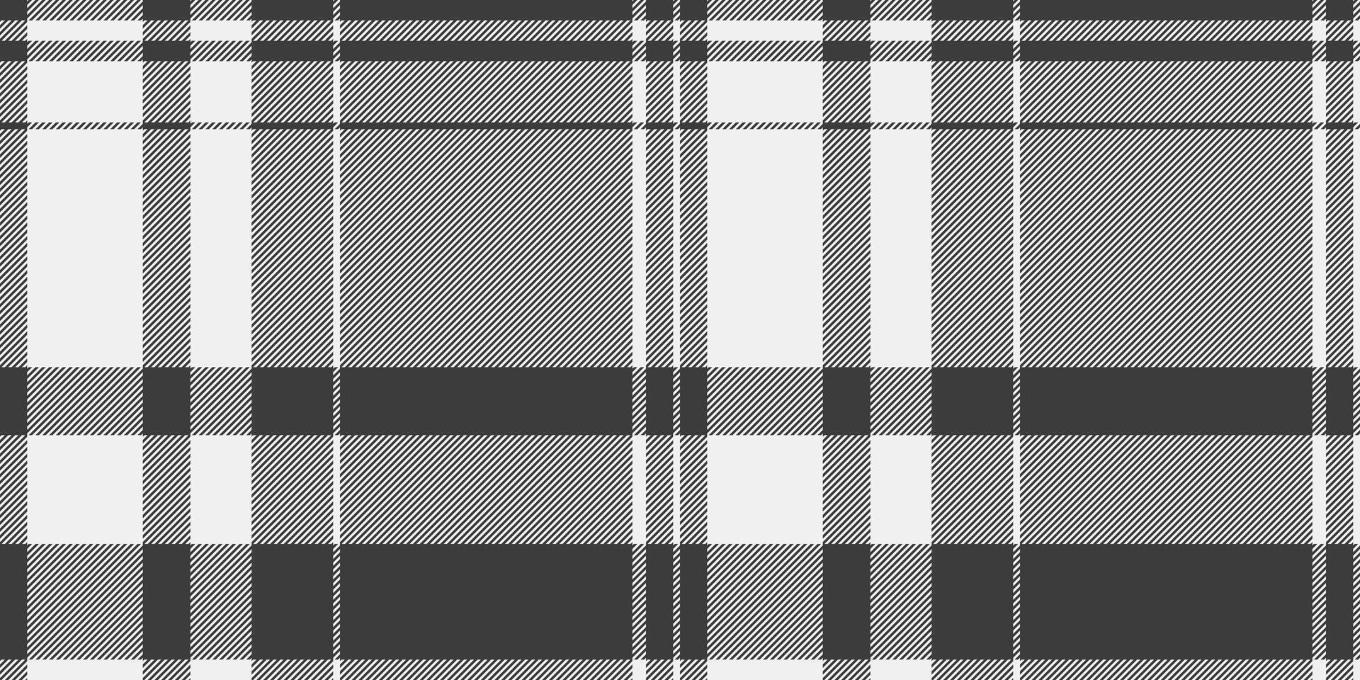 Overlayed pattern tartan, french texture plaid fabric. Sketching check background textile seamless in grey and white colors. vector