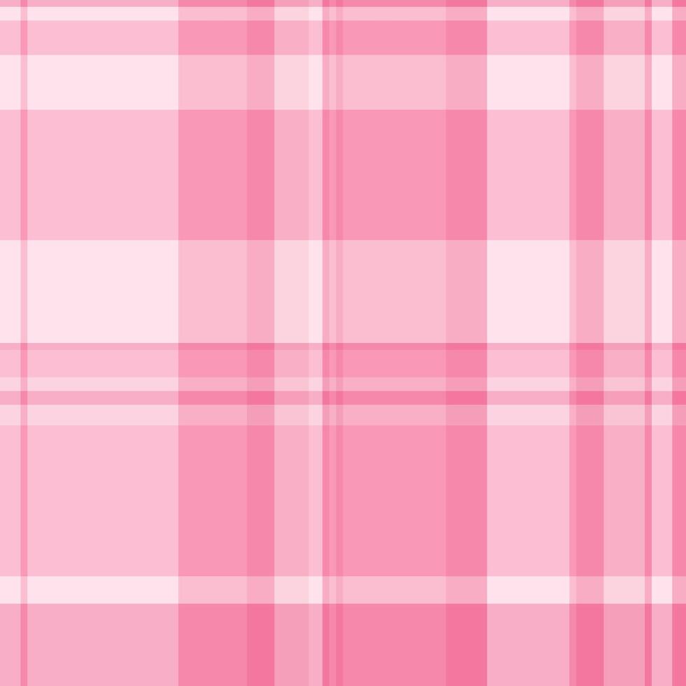 Factory fabric seamless check, trend tartan plaid texture. Place background textile pattern in light and red colors. vector