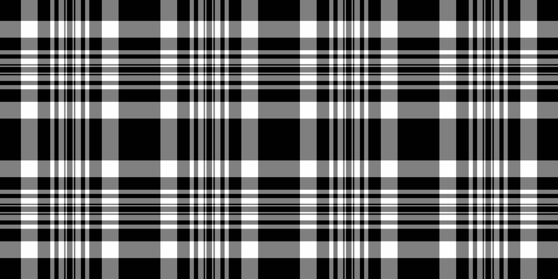 Ornate background texture fabric, tidy pattern check seamless. Scottish plaid textile tartan in gray and black colors. vector