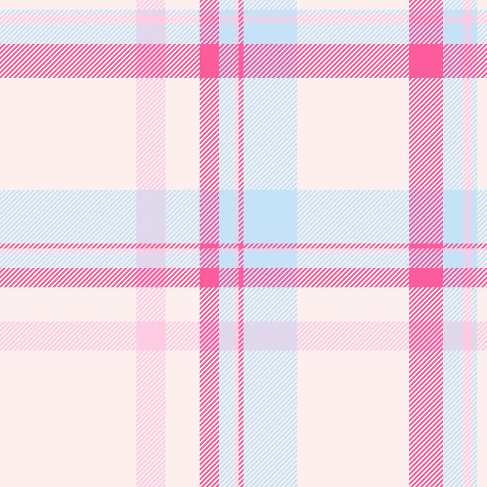 Folklore tartan plaid textile, trade texture seamless . Tailor pattern background check fabric in light and white colors. vector