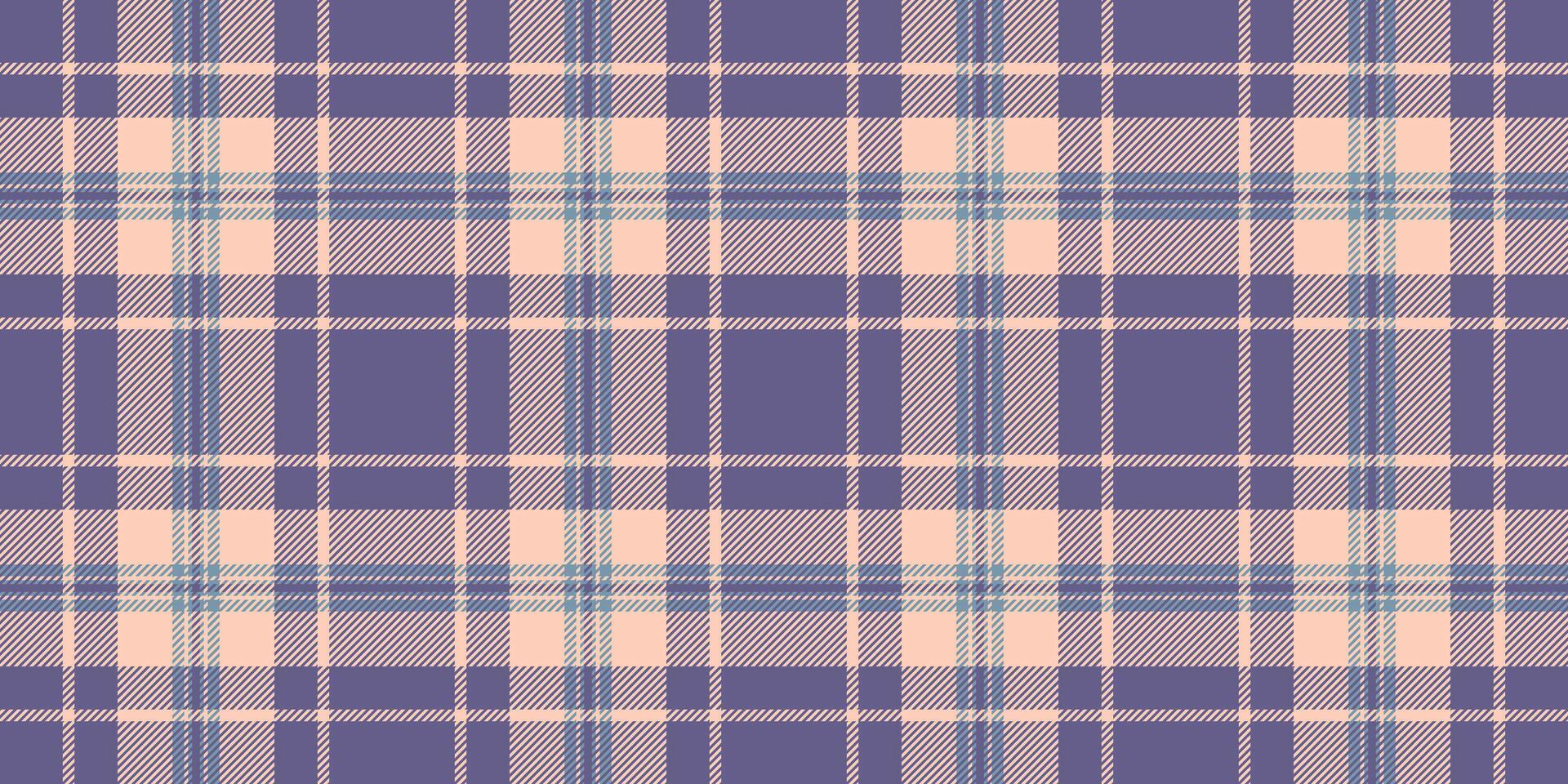Elegant pastel purple and peach plaid pattern. Perfect for textile design, fashion, apparel, website backgrounds, or scrapbooking. vector