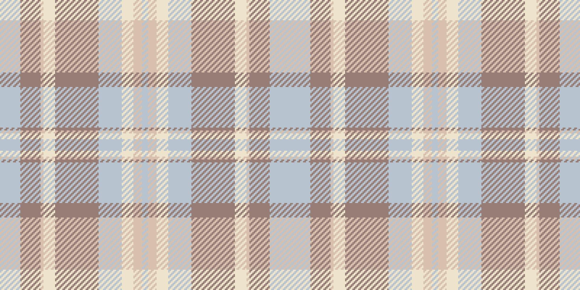 Tracery background tartan fabric, funky texture textile seamless. Site plaid check pattern in light and pastel colors. vector