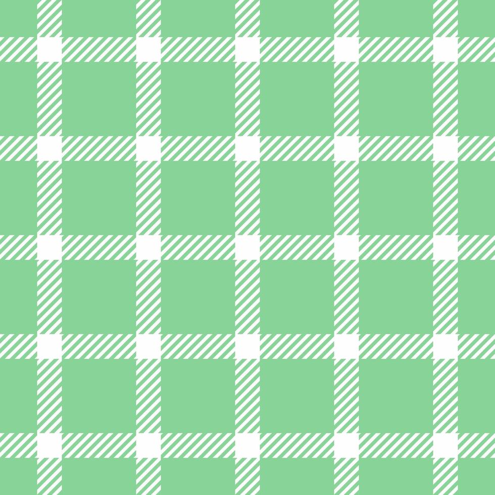 Cut out plaid tartan, multi background check fabric. Show pattern seamless textile texture in green and white colors. vector