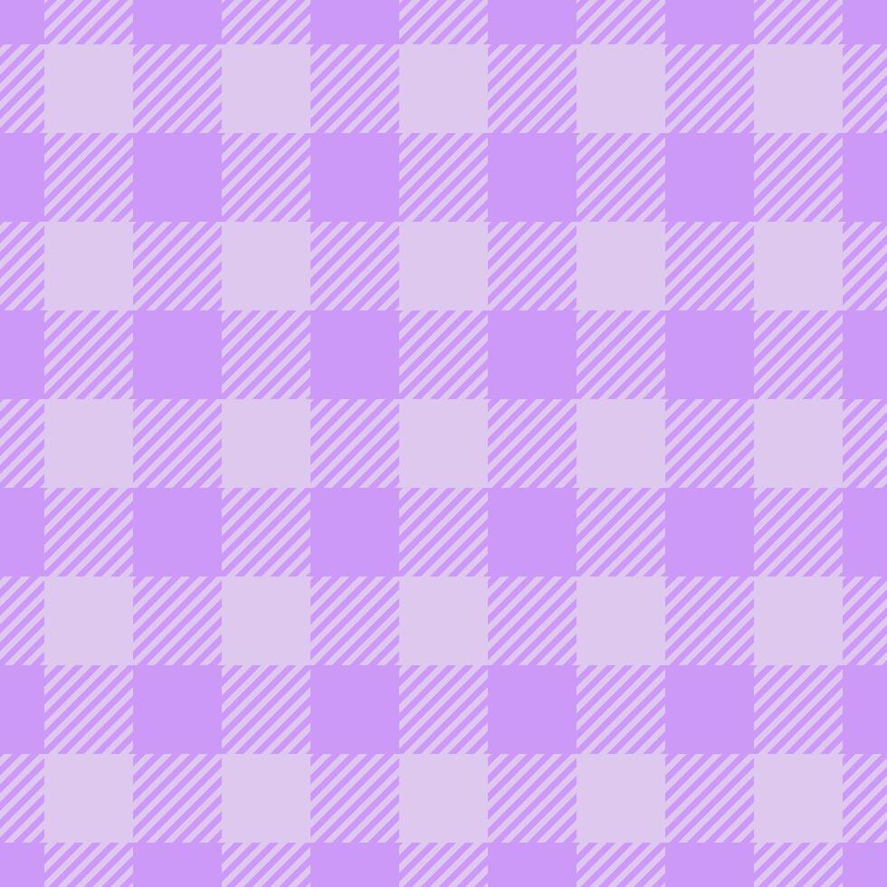 Pretty pastel purple and lavender gingham check pattern. Perfect for backgrounds, textiles, packaging, and crafting projects. A charming, soft design with a delicate, repeating texture. vector