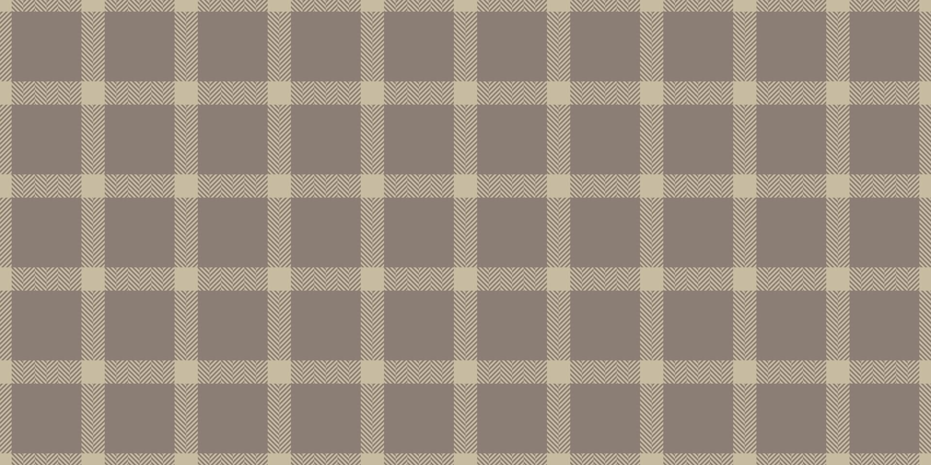 Subtle beige and taupe plaid pattern. Perfect for website backgrounds, textiles, or packaging design. Neutral and versatile, this seamless texture offers a clean, modern aesthetic. vector