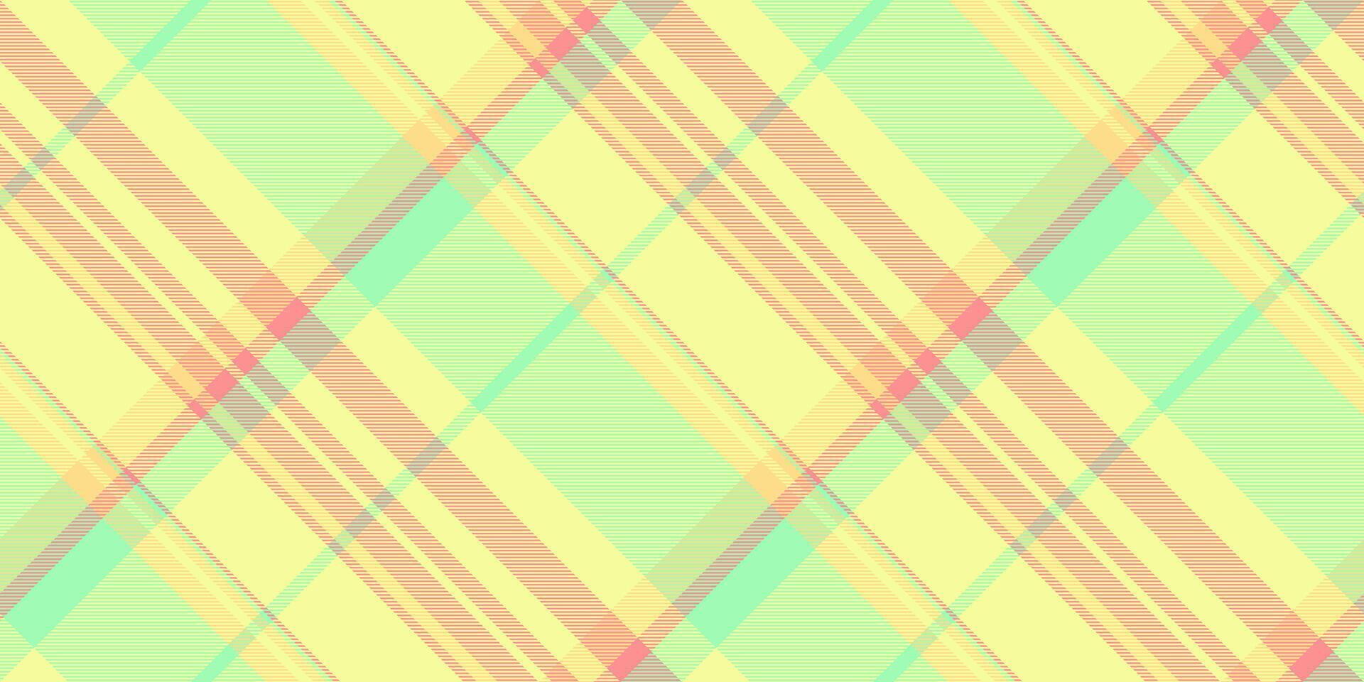 Doodle pattern fabric textile, preppy seamless check plaid. American tartan texture background in lime and green colors. vector