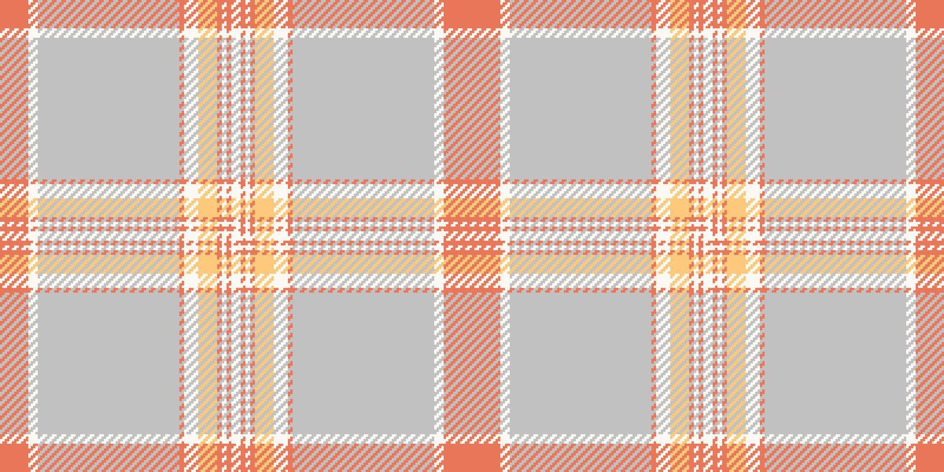 Blank seamless textile check, diagonal texture background. Checks plaid tartan fabric pattern in silver and red colors. vector