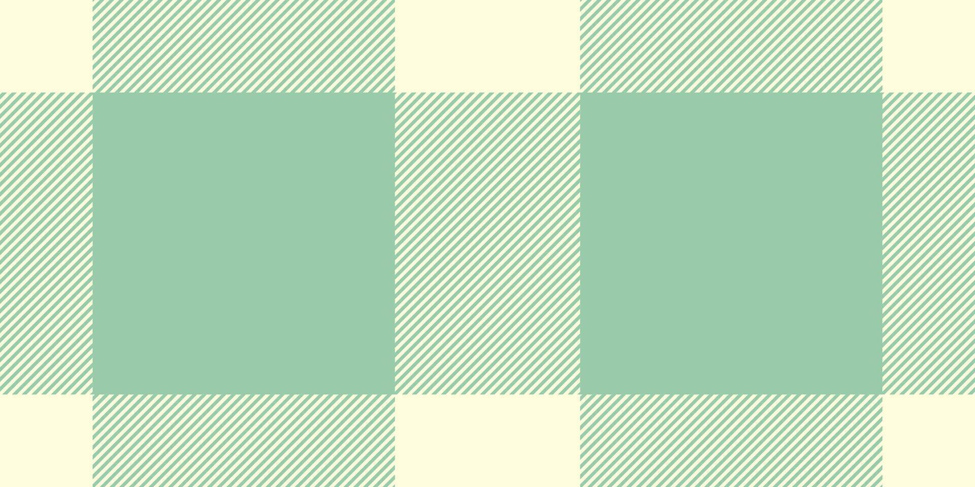 Length background tartan check, shop texture fabric seamless. Daisy textile pattern plaid in light yellow and pastel colors. vector