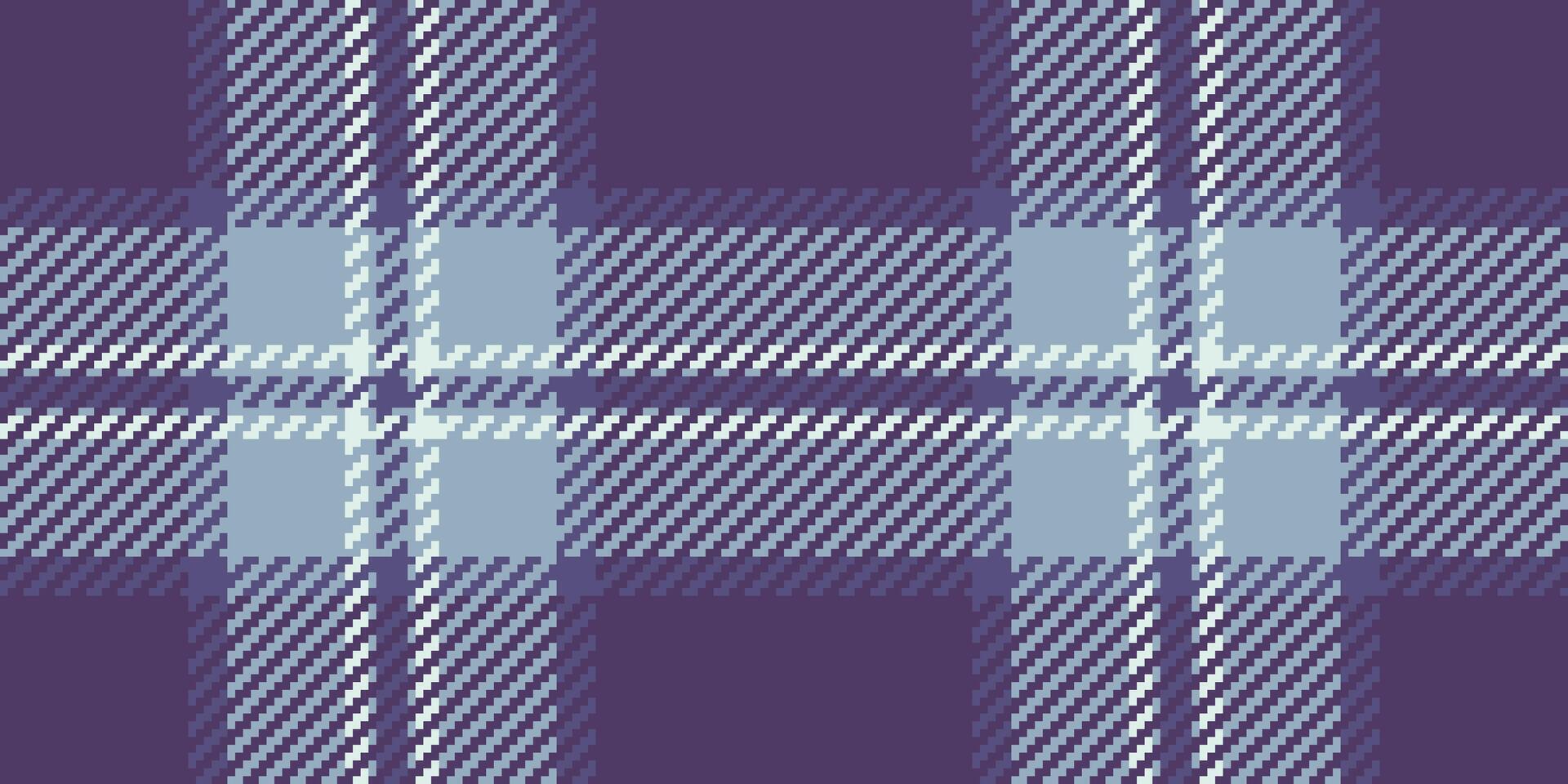 Ornamental seamless textile pattern, english background check fabric. Back to school plaid tartan texture in violet and pastel colors. vector