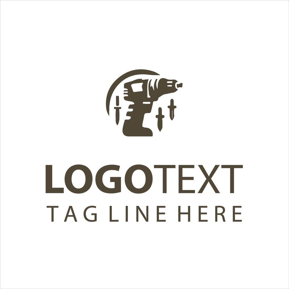 Ultimate Bore drill logo vector