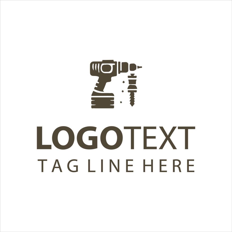 Speed Bore drill logo vector