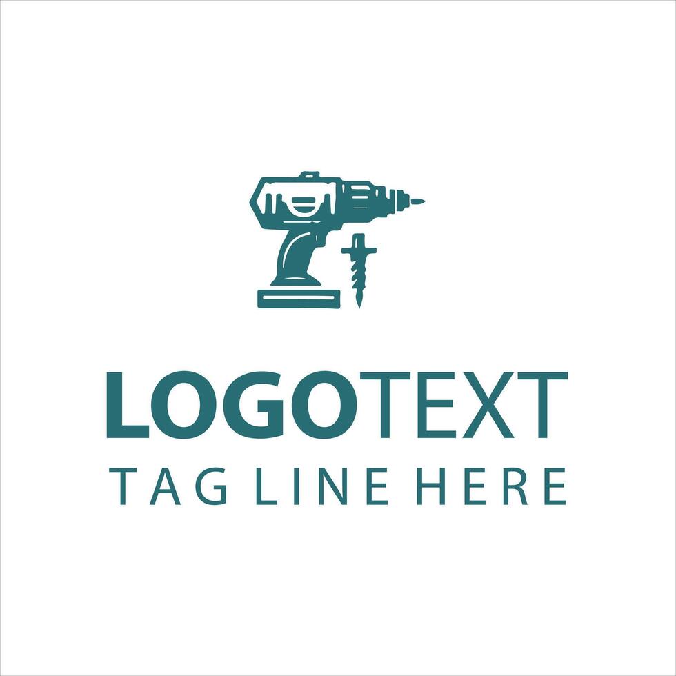Mega Bore drill logo vector
