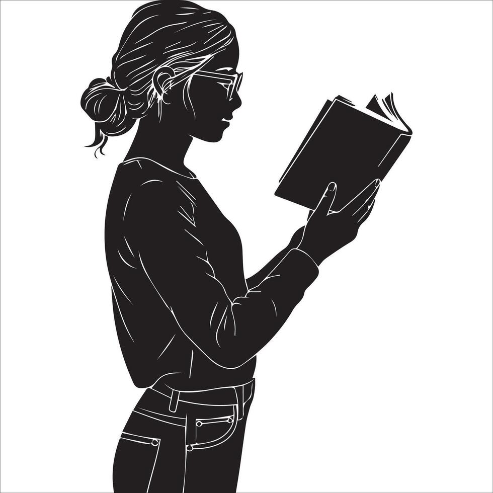 Relaxing with a Good Book Illustration vector