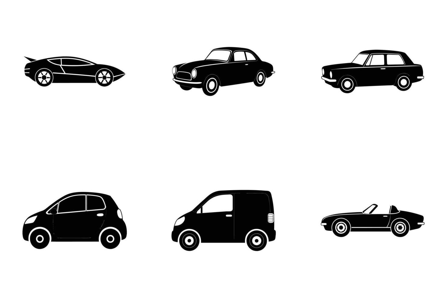 Set of truck silhouettes for commercial use and design projects vector