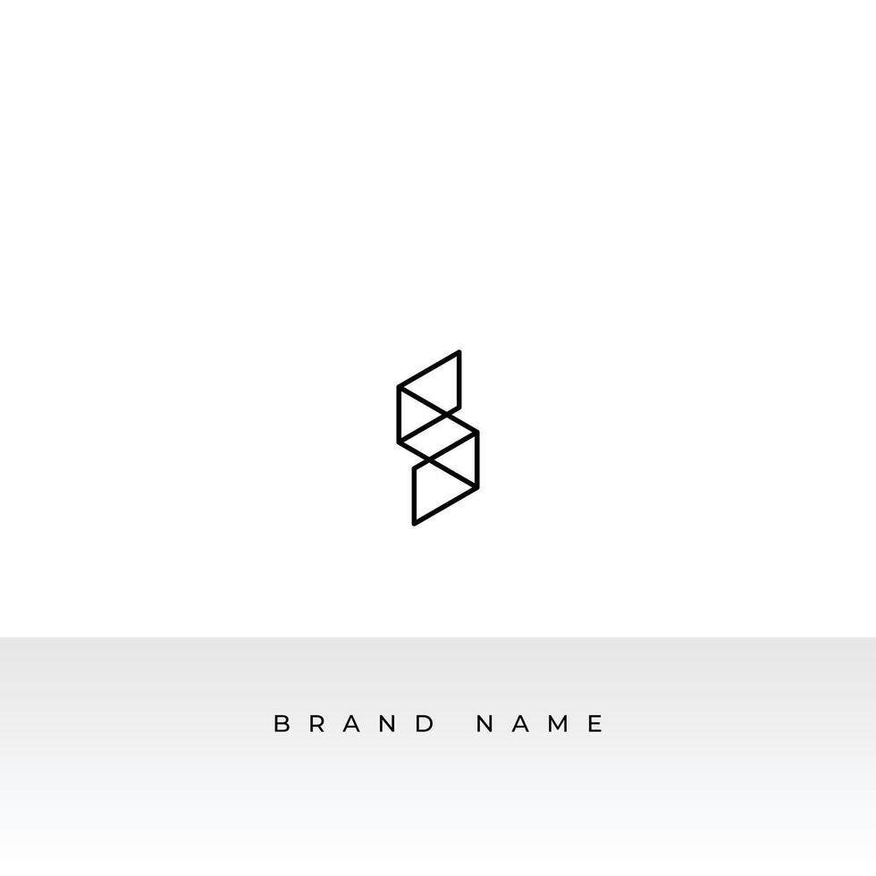 Abstract Initial S Letter Logo. Flat letter Logo Design Template for Business and Branding Logos. vector
