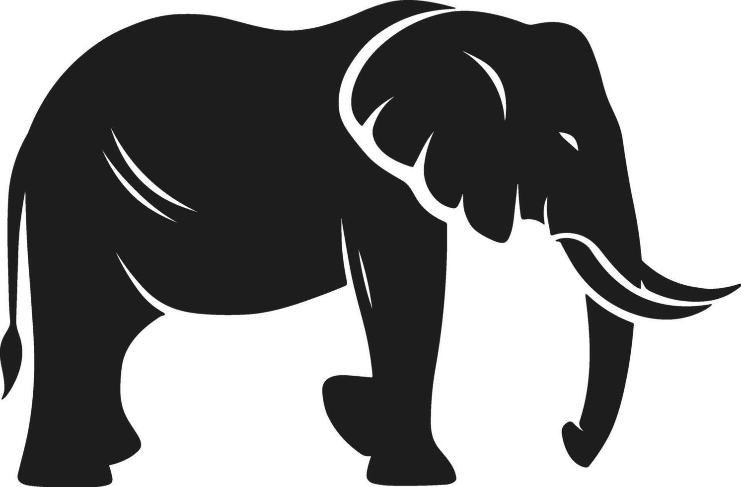 Elephant Silhouette - Illustration vector