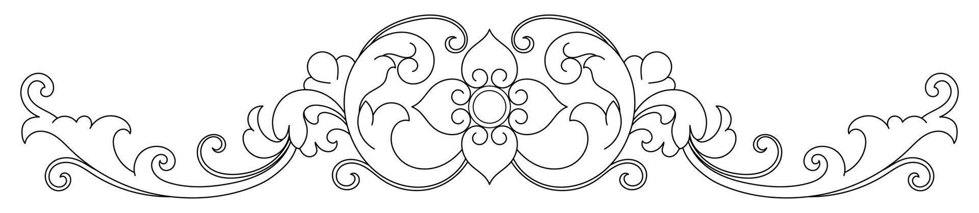 Classic Victorian Patterns Baroque Leaves, Ornamental Borders, and Retro-Inspired Family Swirls vector