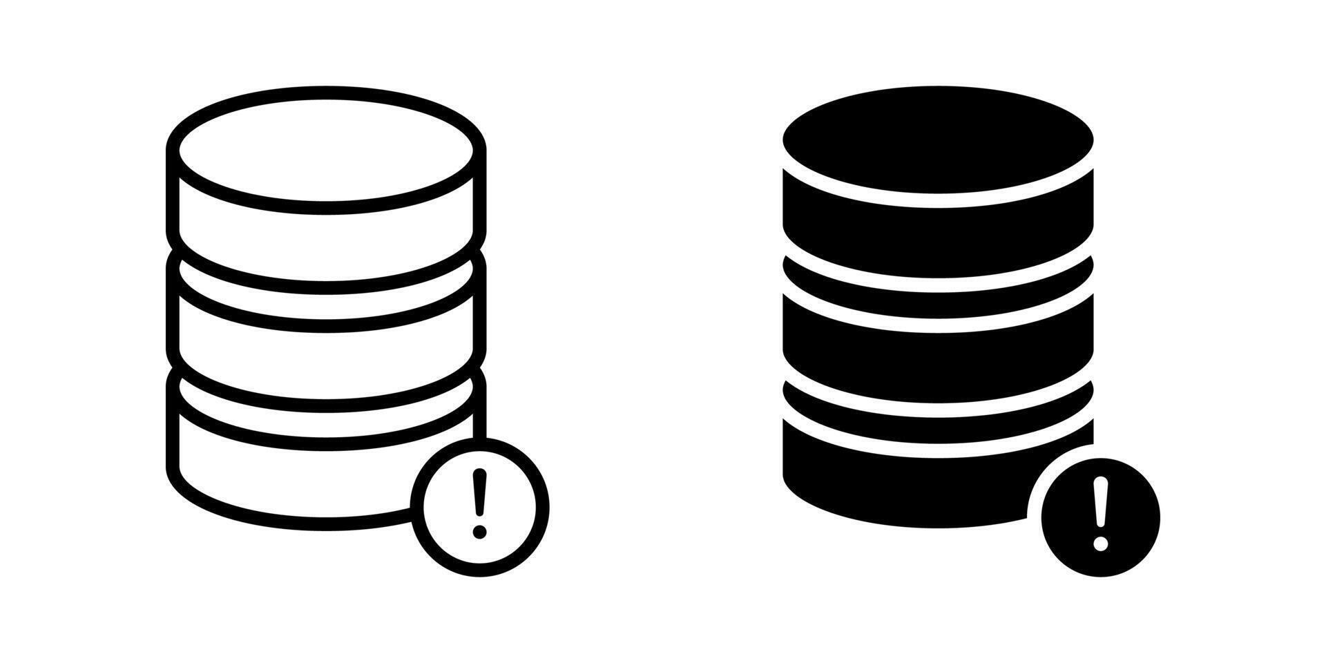 Database icon. for mobile concept and web design. illustration vector