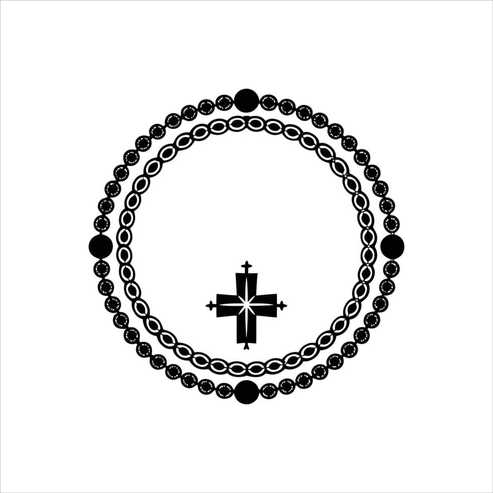 Rosary Icons, Logos, Symbols vector