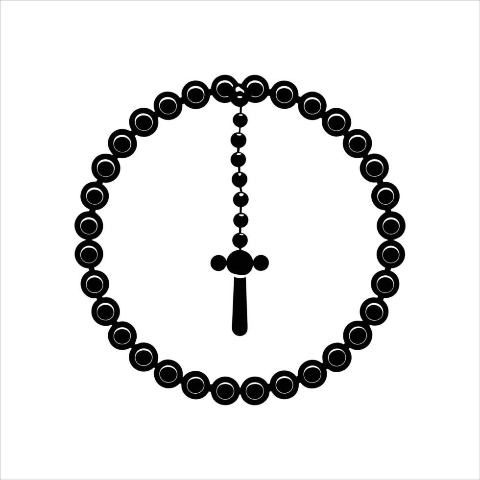 Rosary Beads With vector