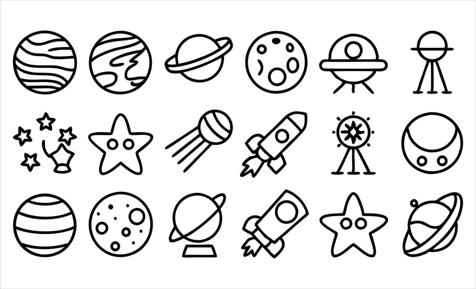 Solar Dental Care Icon Set vector