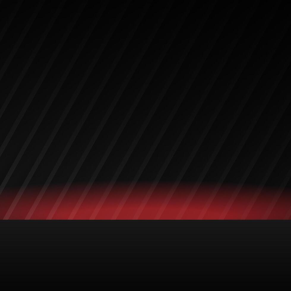 Dark gradient background with a subtle diagonal stripe pattern and a red glowing accent.Elegant dark background scene with Red Lighting Effect.Subtle striped background. illustration vector