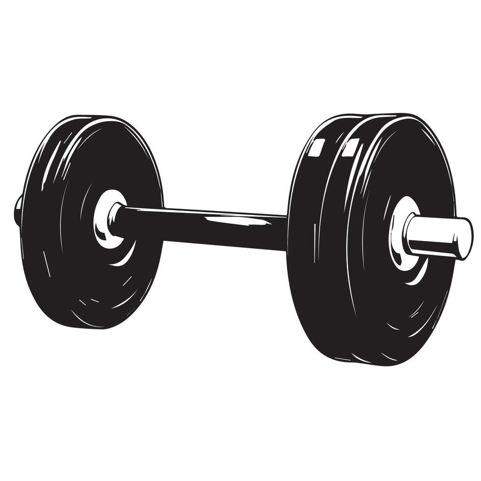 High-Quality Curved Barbell Weight and Dumbbell Icon Pack vector