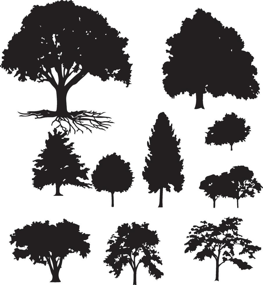 Perched Elegance Tree and Bird Cage vector