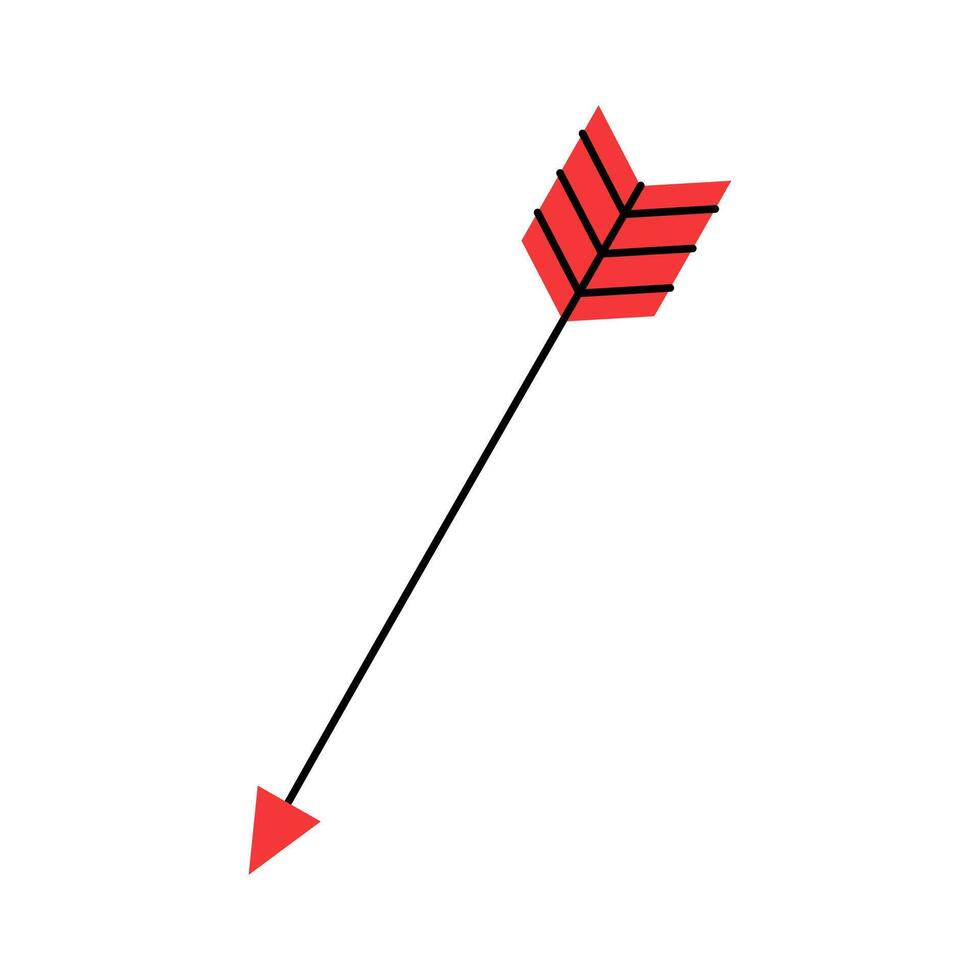 Arrow for Valentine's Day. Illustration vector