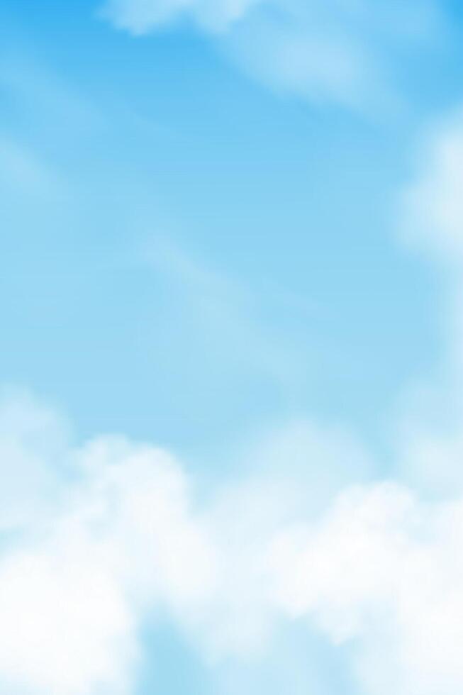 Sky Blue,Cloud Background,Horizon Summer Clear Sky over beach, landscape nature sunrise in Winter,Spring banner white clouds over blue ocean,Sky in the day time for vertical screen vector
