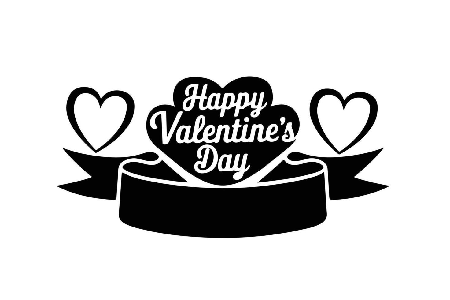 Happy Valentine's Day unique Typography romantic sticker. Typography Template Design. Valentine's Day sticker, Banner, wallpaper, heart, elements background isolated poster Design Art. vector