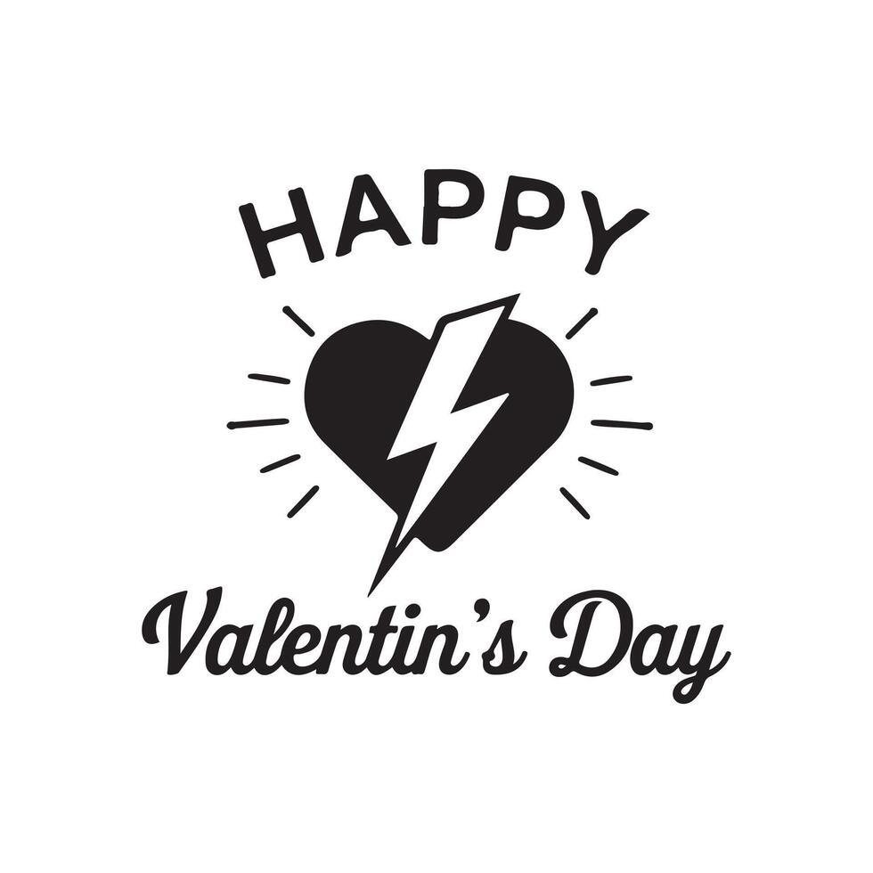 Happy Valentine's Day typography greeting, romantic art. Typography Template Design. Valentine's Day Banner, wallpaper, heart, elements isolated illustration poster 14 February. vector