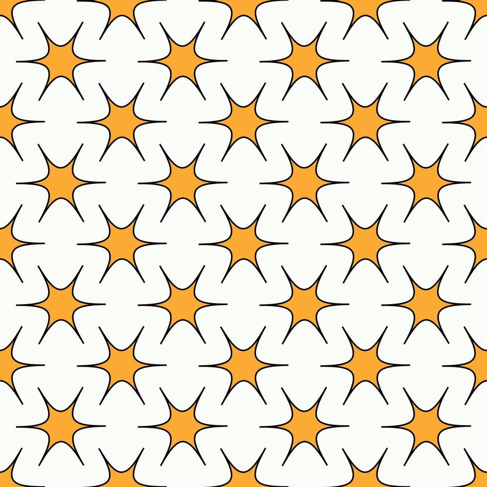 Abstract yellow figure pattern on white background vector
