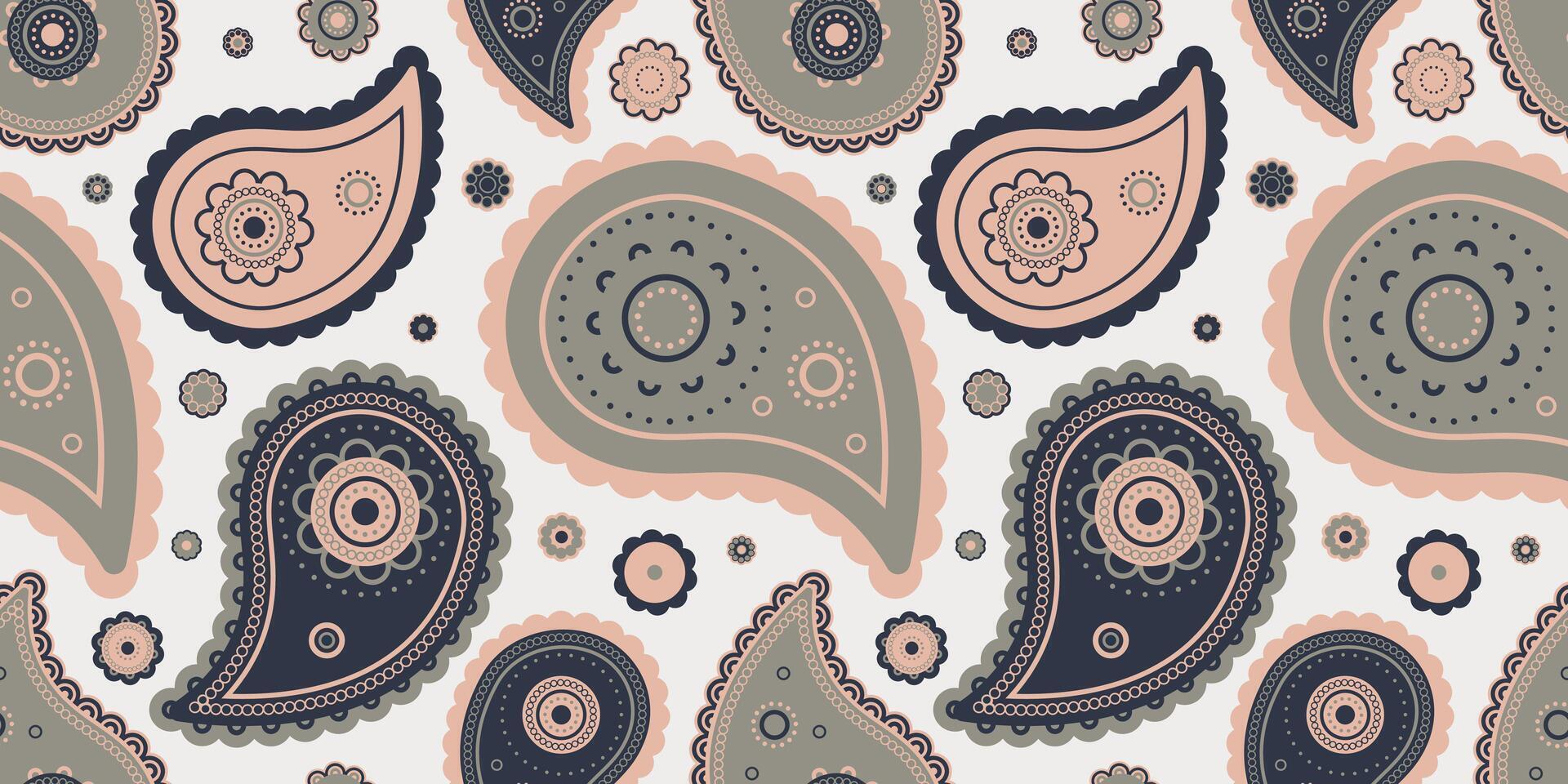 Fabric orient event trendy. Damask flowery a medallion calm. Wrapping decorating by background repeating. vector