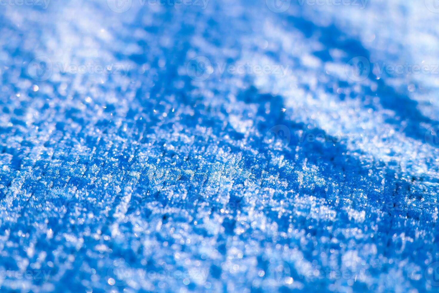 CloseUp View of a Textured Blue Fabric Surface Showcasing Its Unique Quality and Design photo