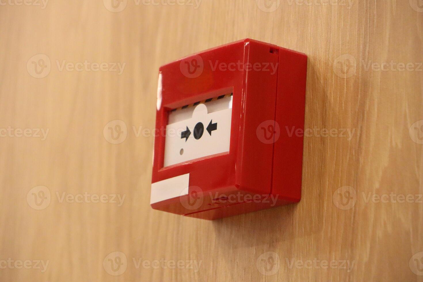 The Fire Alarm Call Point is located prominently on the Wall for immediate use in emergencies photo