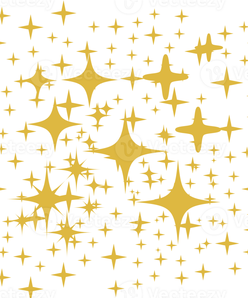 Golden Starry Background Graphic png