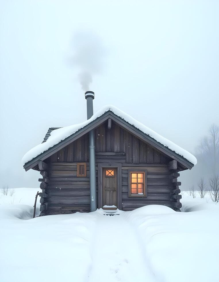 A cozy winter home photo