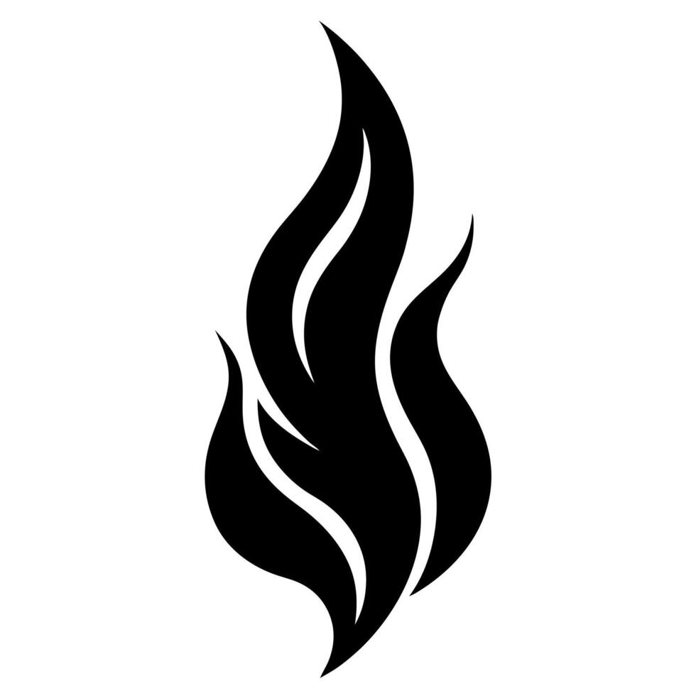 Elegant Fire Silhouette Corner Ornament Creative Designs vector
