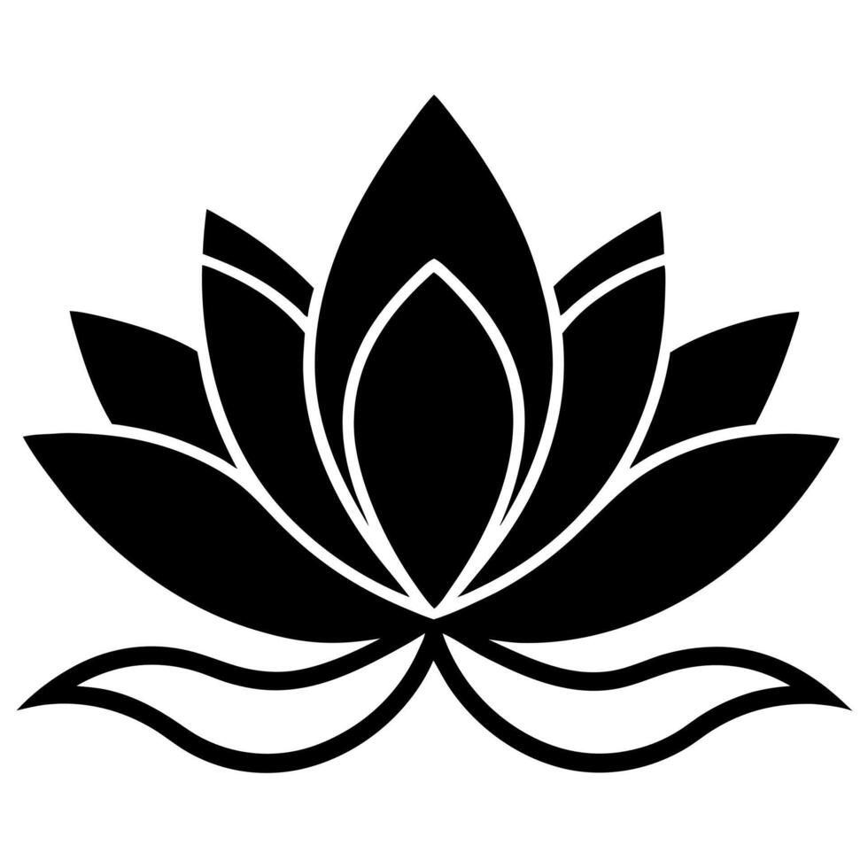 Floral Silhouette Design with Corner Ornaments for Projects and Digital Graphics vector