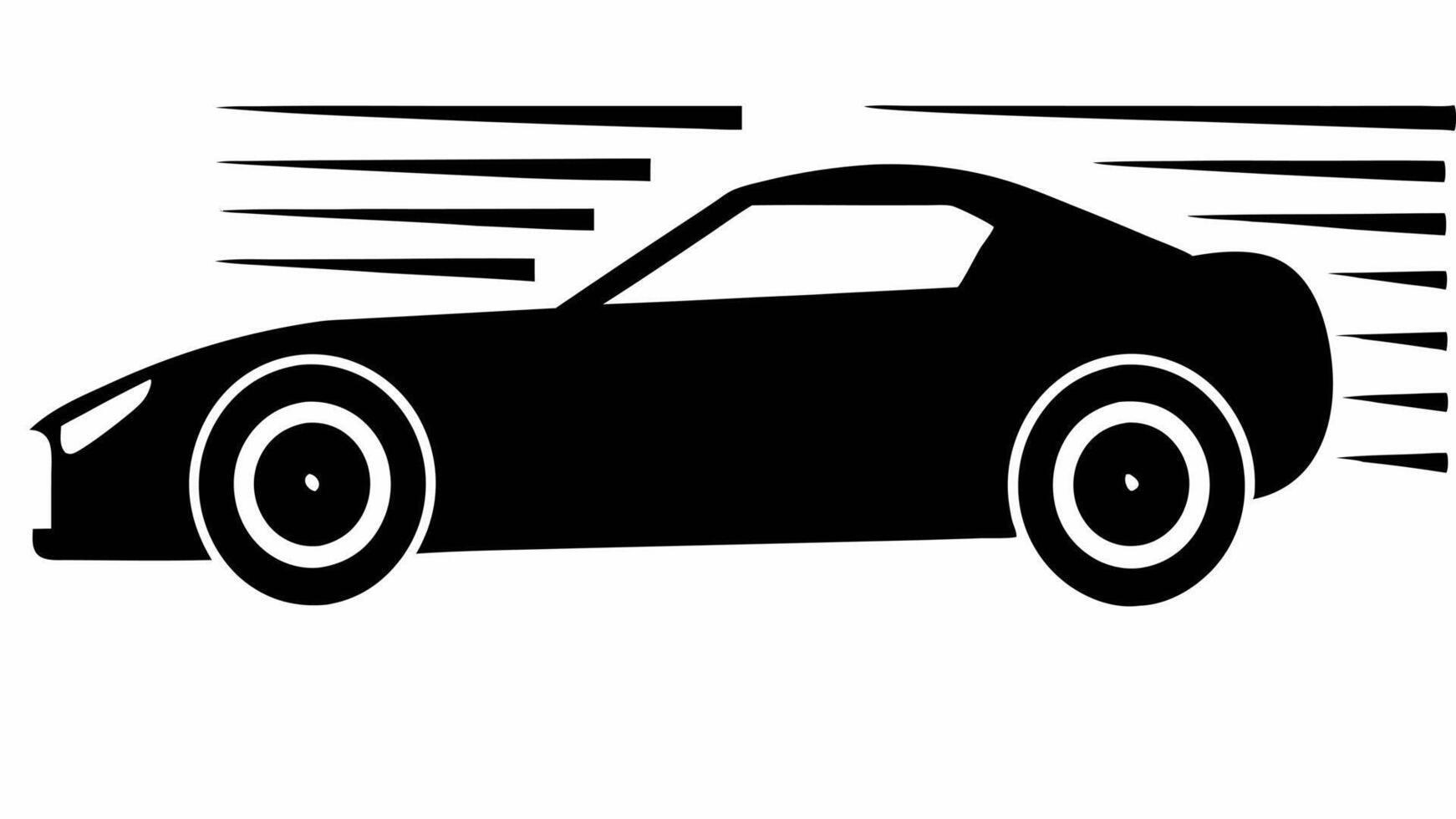 Professional Car Icon Design Silhouette Illustration Logos and Signage vector