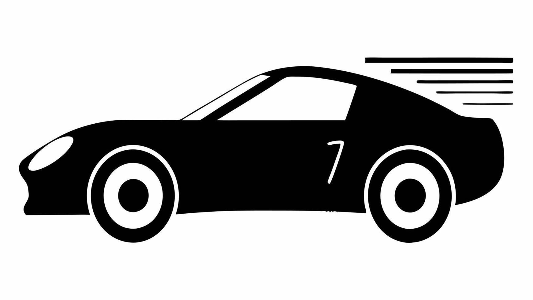 Professional Car Icon Design Silhouette Logos and Signage vector