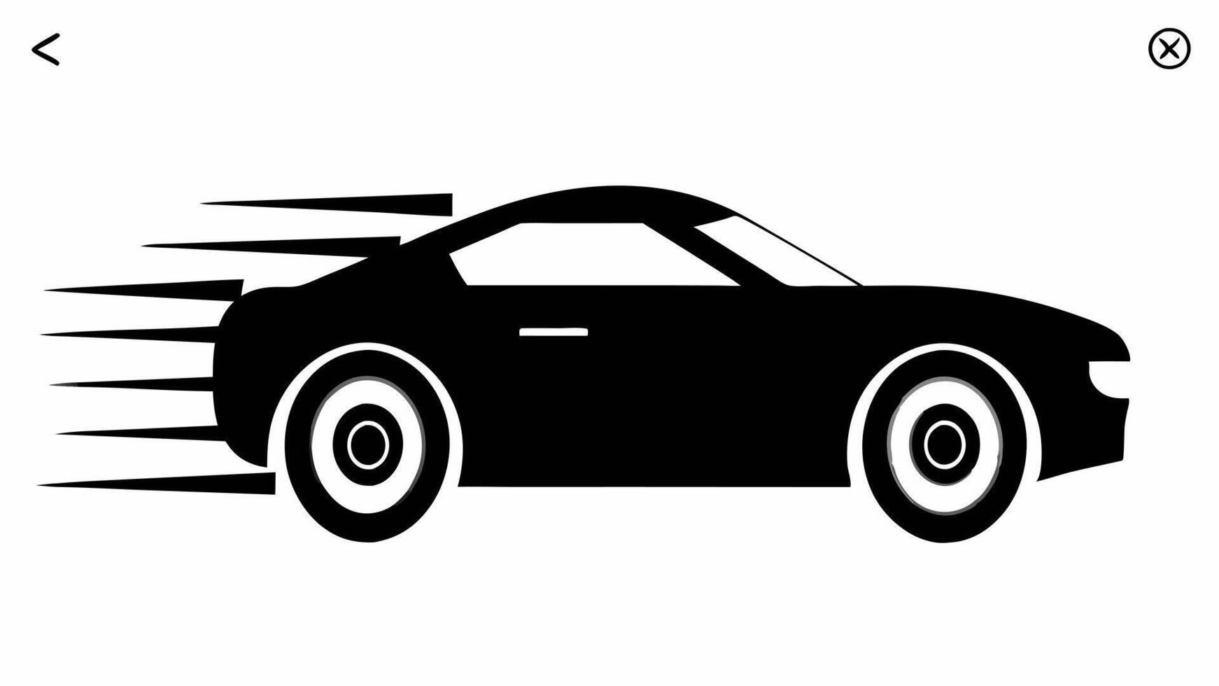 Clean Car Silhouette Illustration for Modern Design and Transportation Themes vector