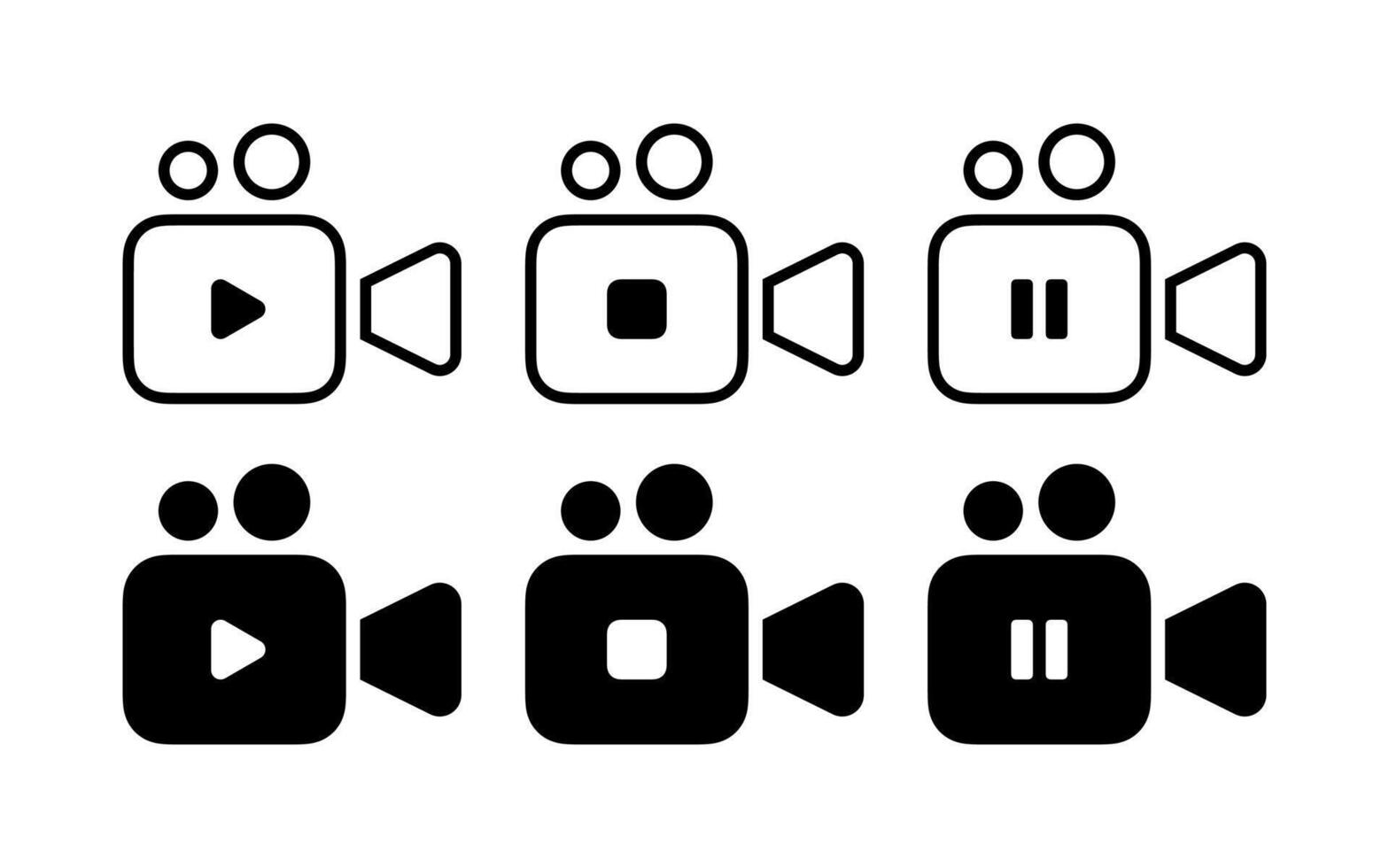 camera icons. Camera signs vector