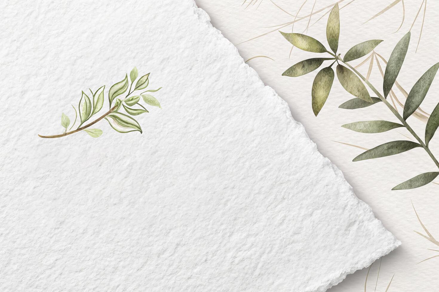 Delicate Watercolor Paper Surface photo