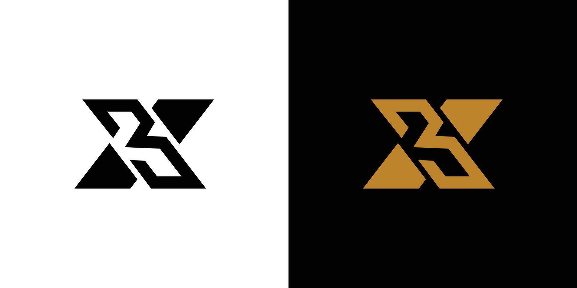 Modern Abstract Triple X Logo Design with Geometric Elements vector