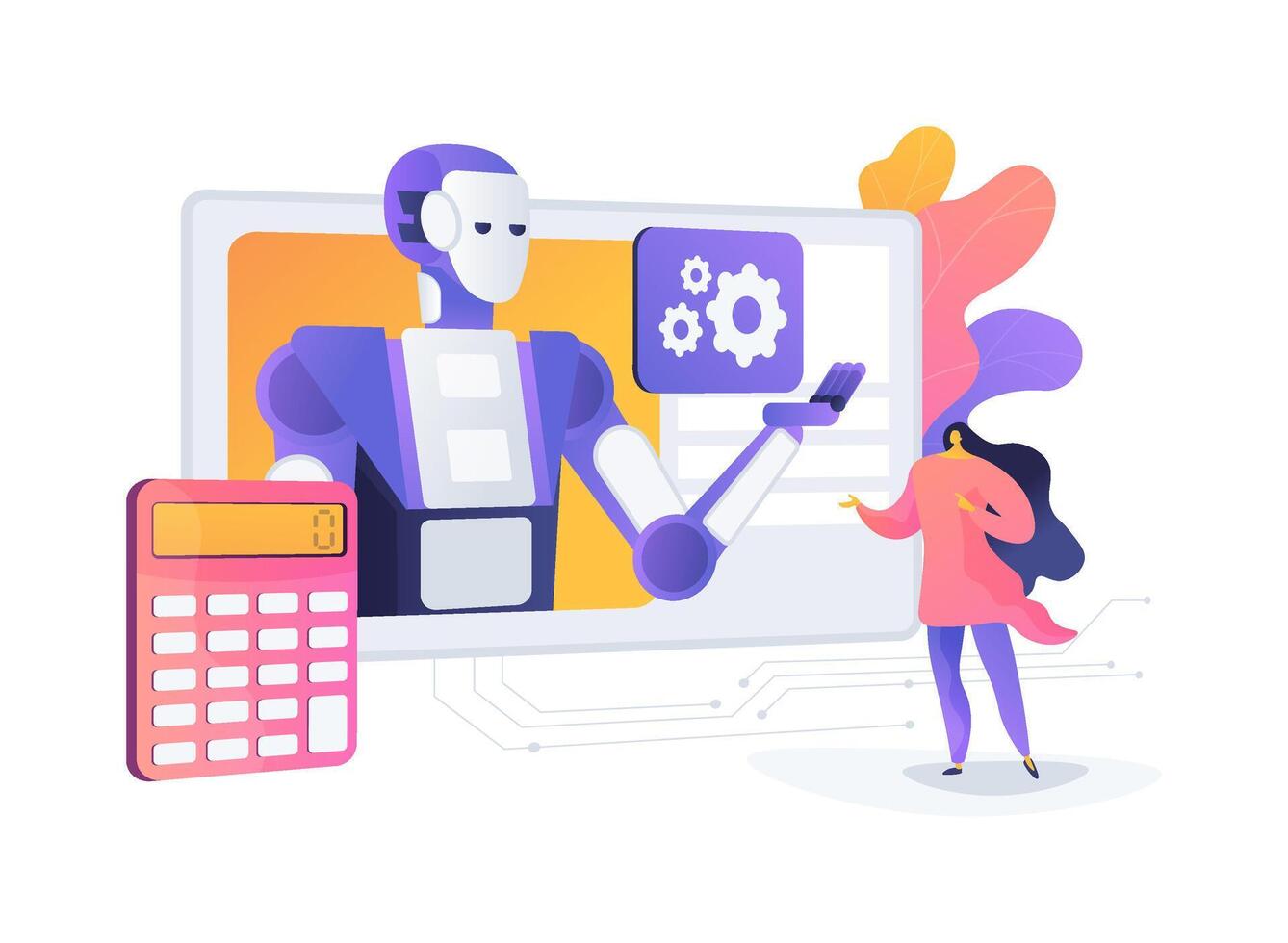 AI-Optimized Quote and Proposal Management abstract concept illustration. vector
