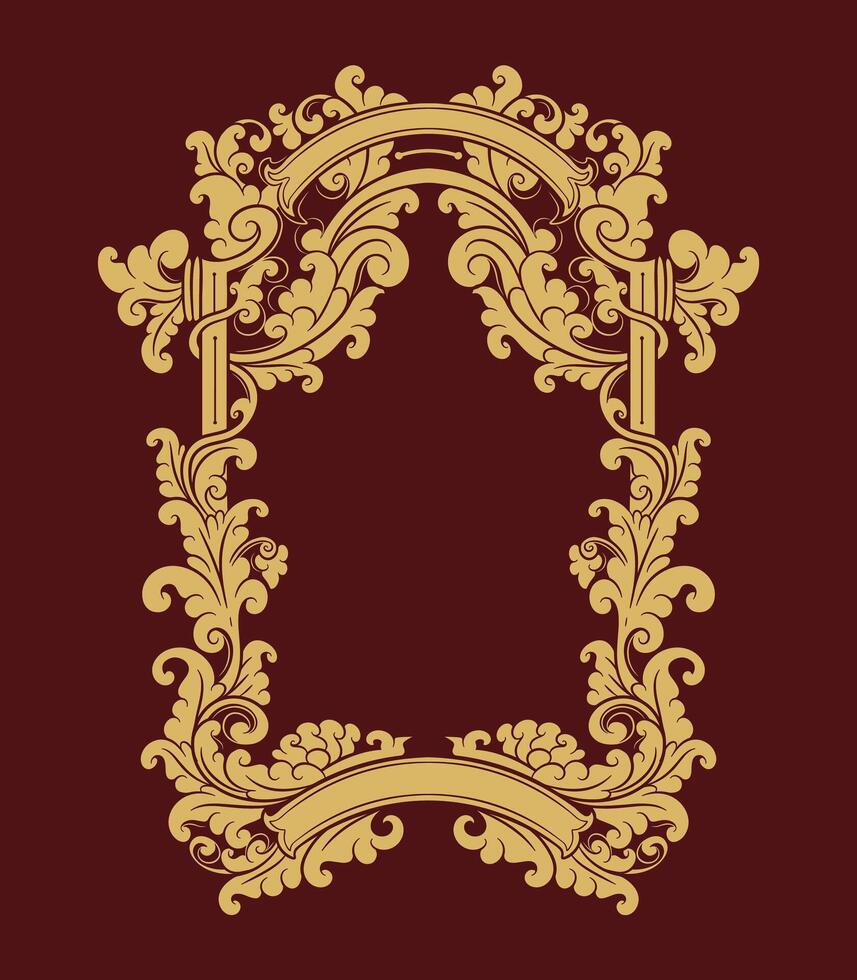 floral frame design decorative elements vector