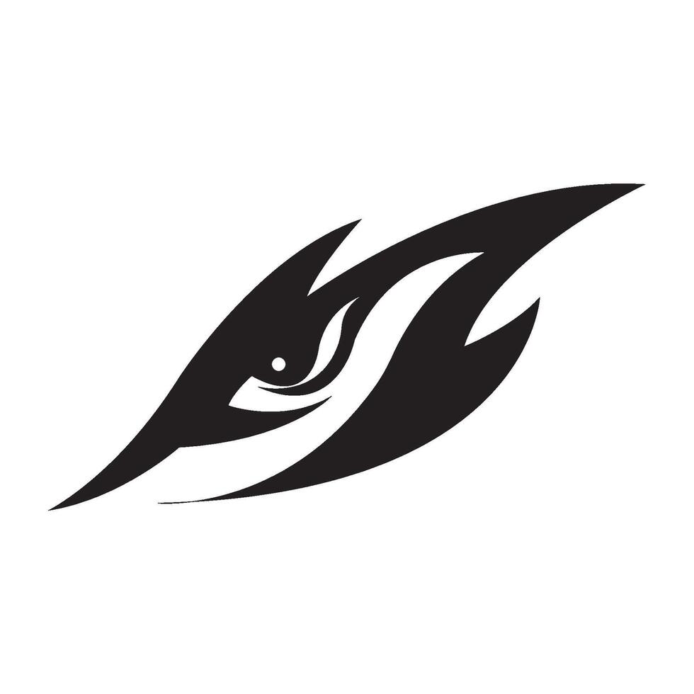 sharp eagle eye icon illustration design template vector