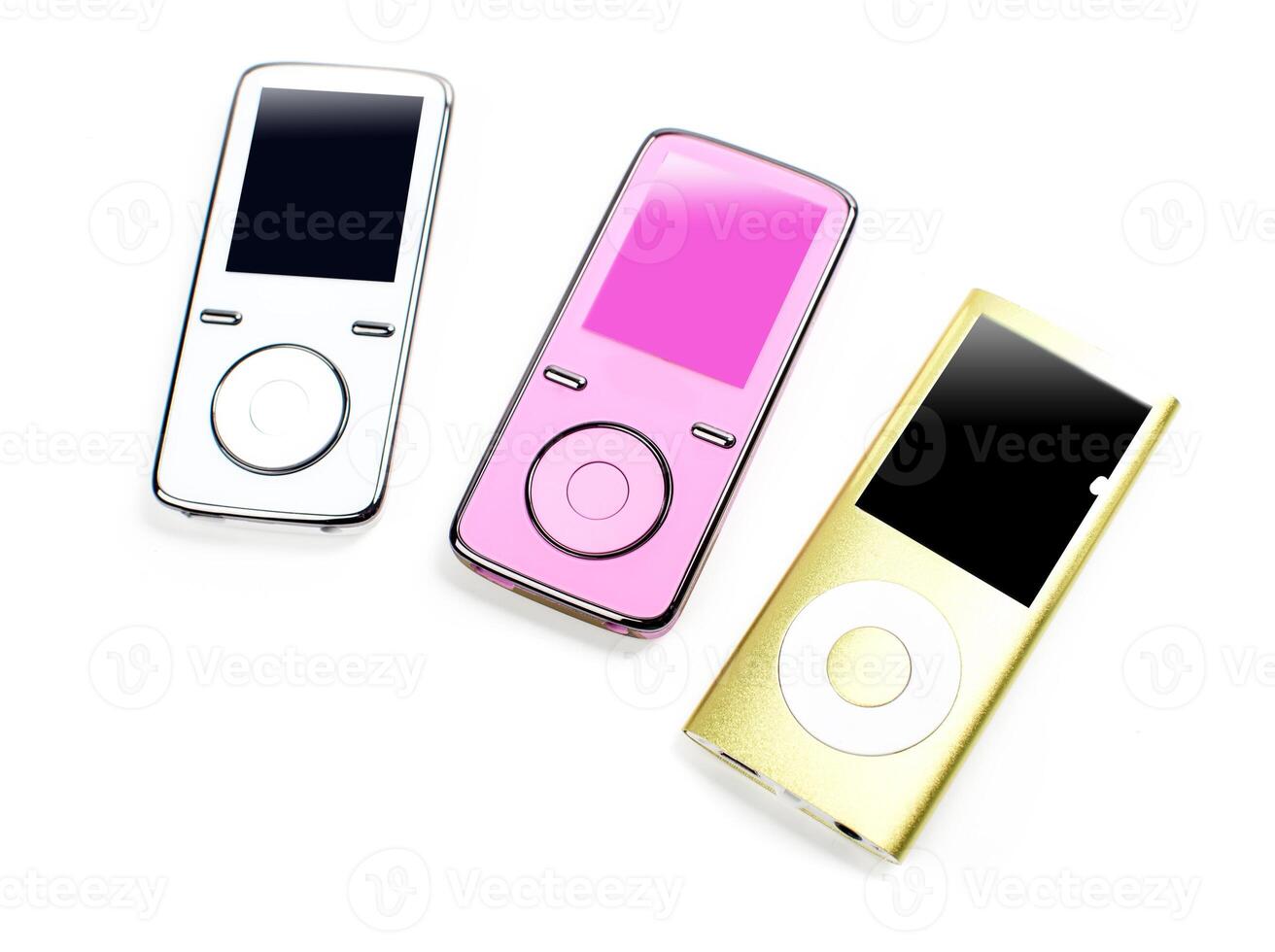 Small mp3 player isolated on white photo
